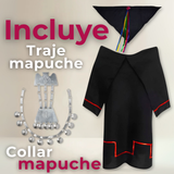 Traje Vestido Mapuche Niña Incluye Trapelacucha 0 Meses hasta Talla S Vestimenta Típica