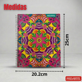 Pack 5 Cuadernos Universitario Mandalas Proarte 7mm 100 hojas Diseños Surtidos