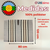 Poncho Manta Mapuche LANA GRUESO 120x80CM Fiestas Patrias