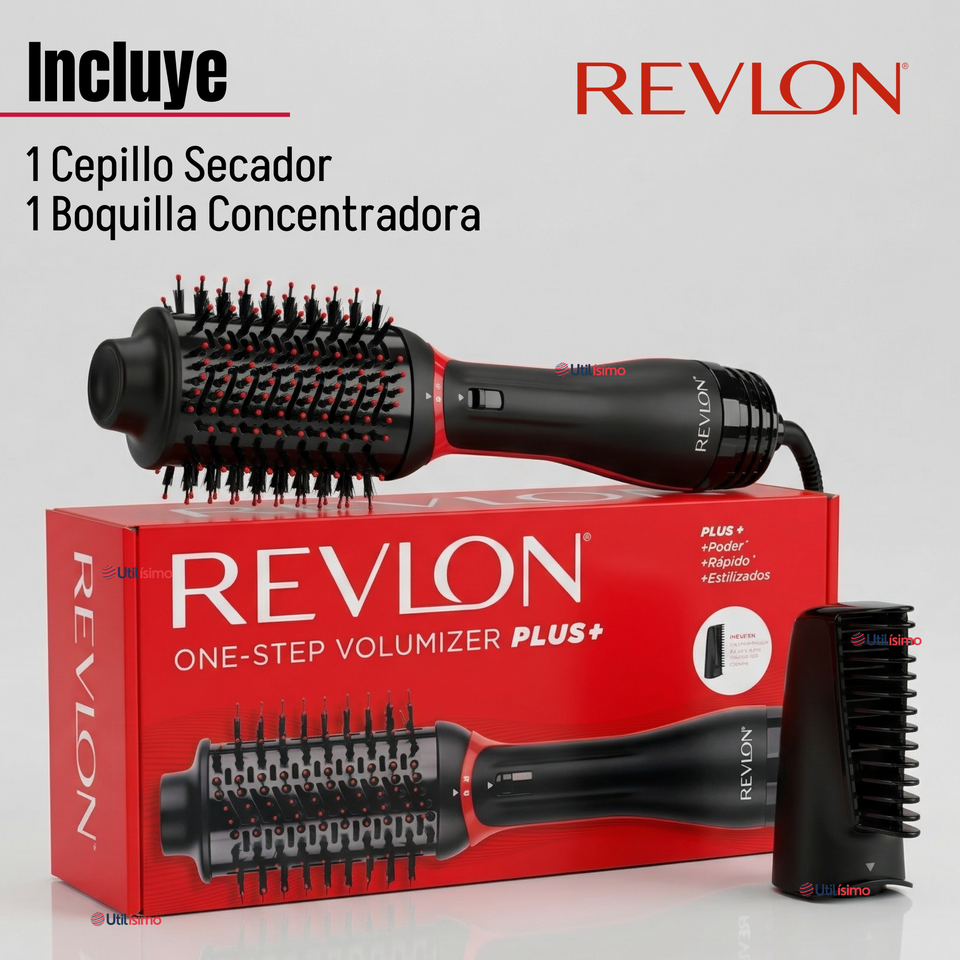 One Step Secador Alisador Voluminizador Revlon 1200W Plus +