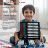 Maletín Set De Arte 53 Piezas Estuche Para Dibujar Y Pintar Niño Astronauta