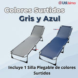 Silla Plegable de Playa Camping Picnic Colores Surtidos