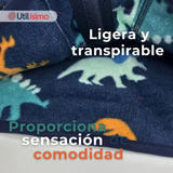 Chaqueta 100% Polar Niño Manga Larga Azul