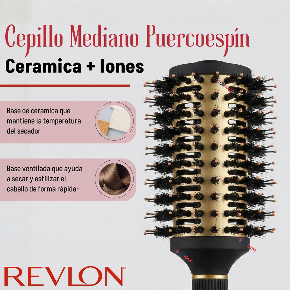 Cepillo Mediano Puercoespín Brushing RV2931 Collection Revlon