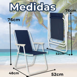 Silla Plegable Portátil Playa Camping Picnic Colores Surtidos