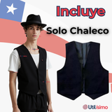 Chaleco Bolero Nortino Juvenil Fiestas Patrias Negro