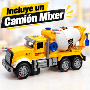 Camión Mixer Juguete Infantil Camión De Luces y Sonidos Interactivo Niño