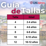 Traje Chilote Incluye Polera Fiestas Patrias Niño Chile