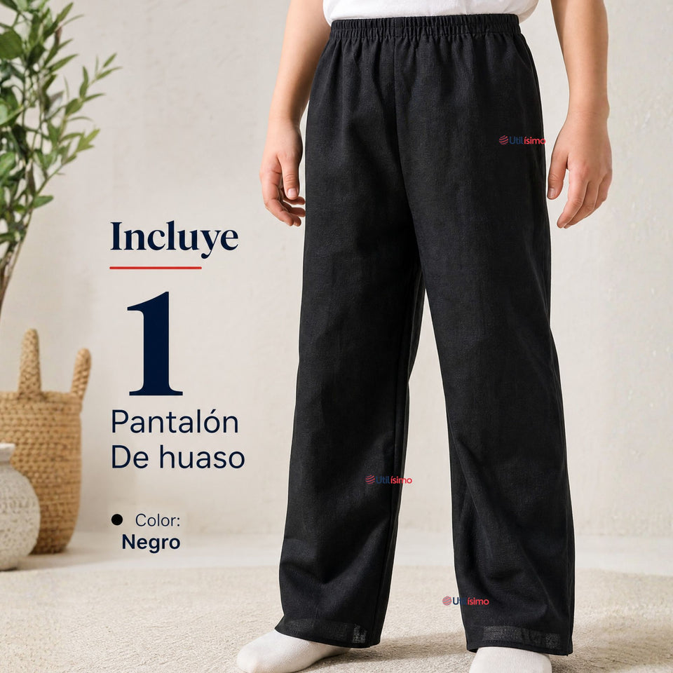 Pantalón Huaso Negro Niño Vestuario Típico Fiestas Patrias