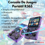 Pantalla IPS Retro Gaming Portátil R36s 64GB Consola Recargable USB