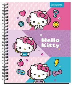 Pack 1 Cuaderno Universitario HelloKitty Matemática 7MM 100 HOJAS