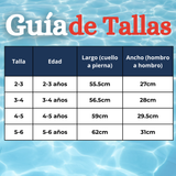 Traje de baño Enterito Con Cremallera Niño de 2 a 6 años Blue Shark