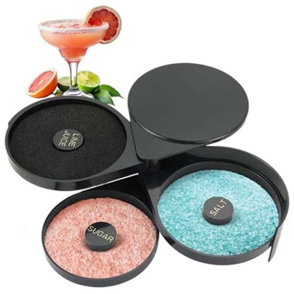 Escarchador De Copas Vasos Orillador Cócteles Micheladas 3 Bandejas