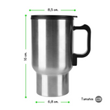 Termo Vaso Eléctrico 450ml Taza Auto Hogar