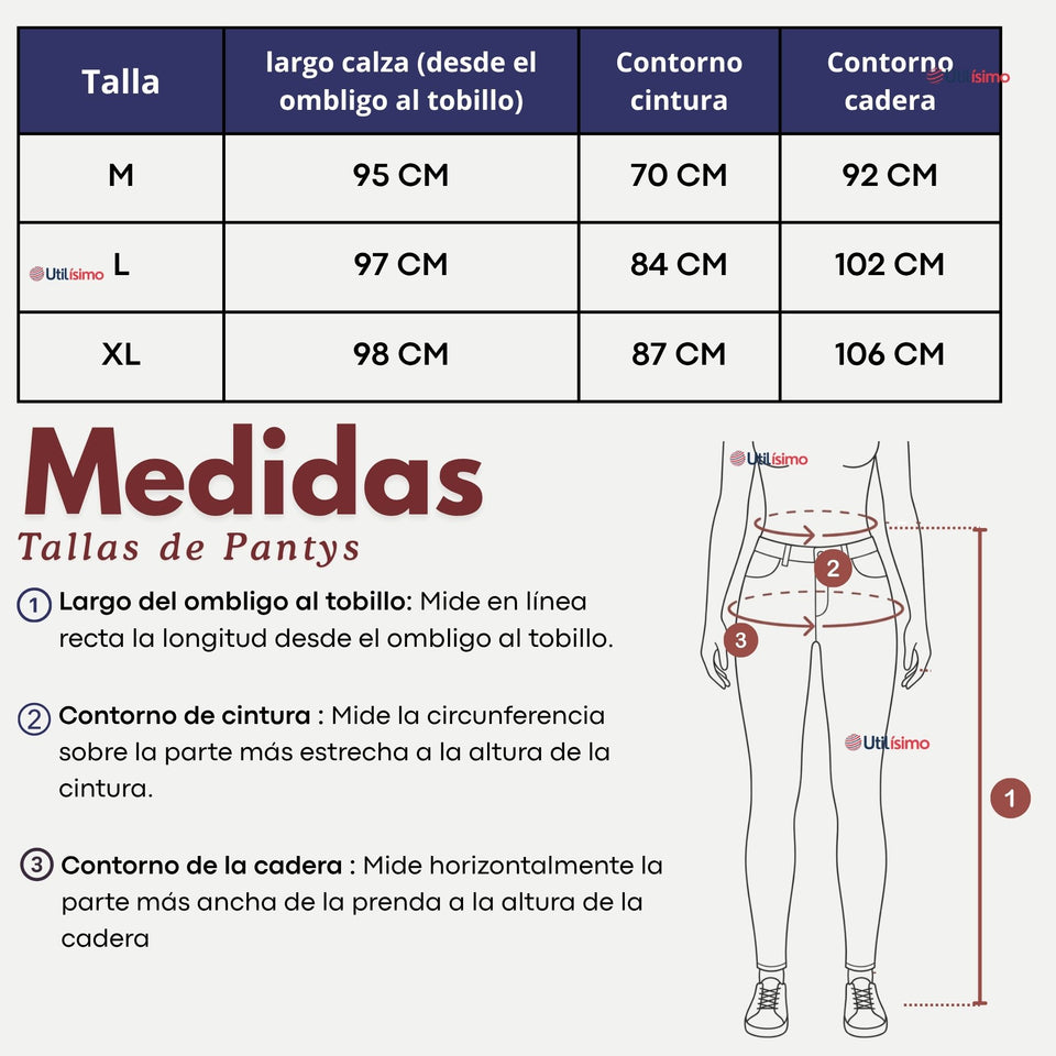 Calza Acanalada Cotelé Polar Con Chiporro Térmica Mujer Elásticada Negra