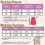 Conjunto 3 Piezas Bebé Niña Chaleco Polar Body Pantalón Buzo Tedmimak