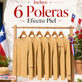 Pack 6 Poleras Camisas Panty Segunda Piel Elástica Niña Fechas Patrias
