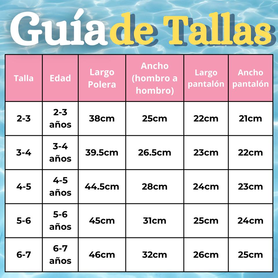 Traje De Baño Manga Larga y Pantalón Corto Con Falda Niña 2 a 7 años Pink Flamingo