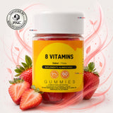 8 Vitamins Gummies 60 Gomitas Sabor Fresa FNL