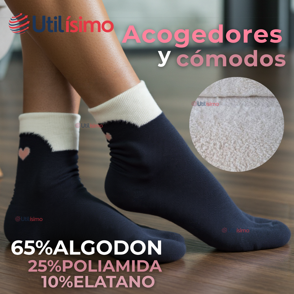 Pack 3 Calcetines Térmicos Extra Suaves Terciopelo de Visón Lola Teen Surtido
