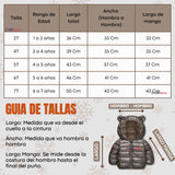 Parka Bebé Niño Negra Térmica Acolchada Con Orejitas Black Winter