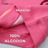 Polerón Cuello Redondo Niña Fucsia Arcoiris