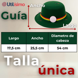 Sombrero Nortino Fiestas Patrias Gorro Niña Baile Danzas Verde