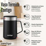 Taza Térmica Contigo Streeterville Acero Inoxidable 414ML Licorice