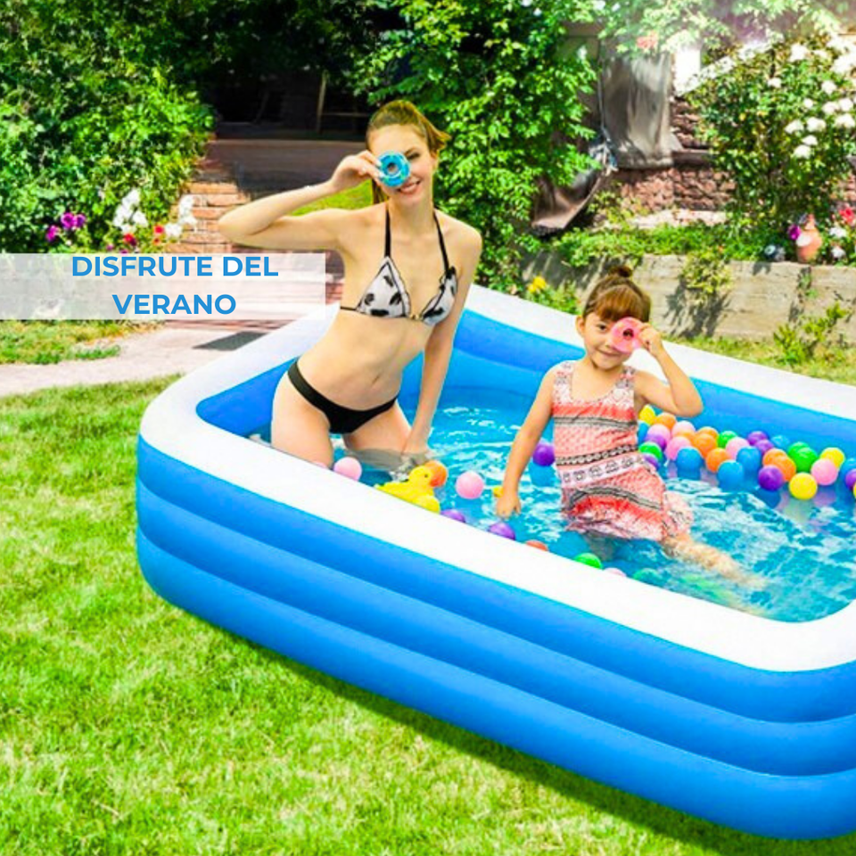 Piscina Inflable Rectangular Familiar 240x150x60cm Cm Jumbo