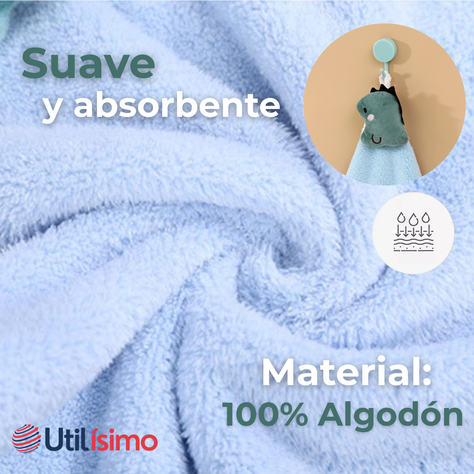 Pack 3 Toalla de Manos 100% Algodón Niño Surtido