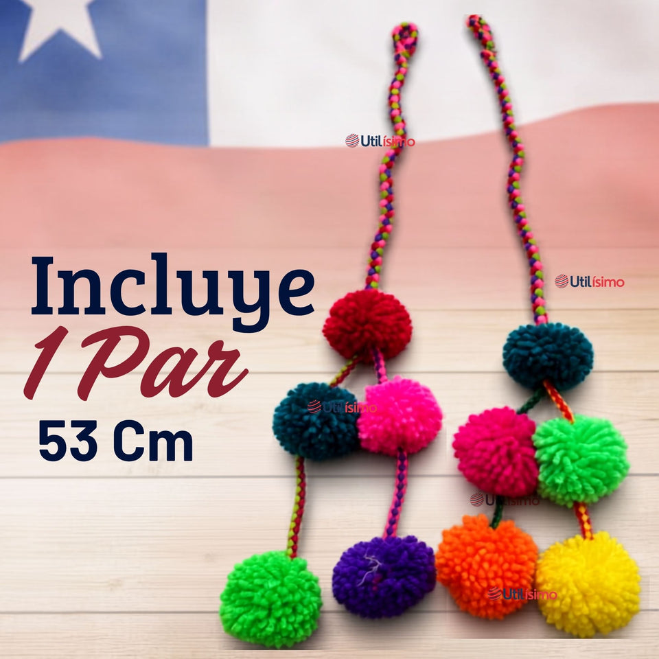 Pom Pom Pompones Nortinos Para Bailes Típicos