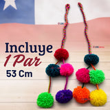 Pom Pom Pompones Nortinos Para Bailes Típicos