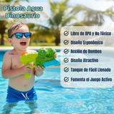 Pistola Lanza Agua Dinosaurio Color Verde Juguete 30cm Niño