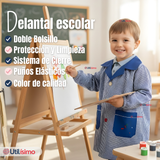 Delantal Párvulo Niño Cotona Escolar Colegio