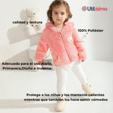 Chaqueta Polar con Capucha Niña Animalitos Rosada