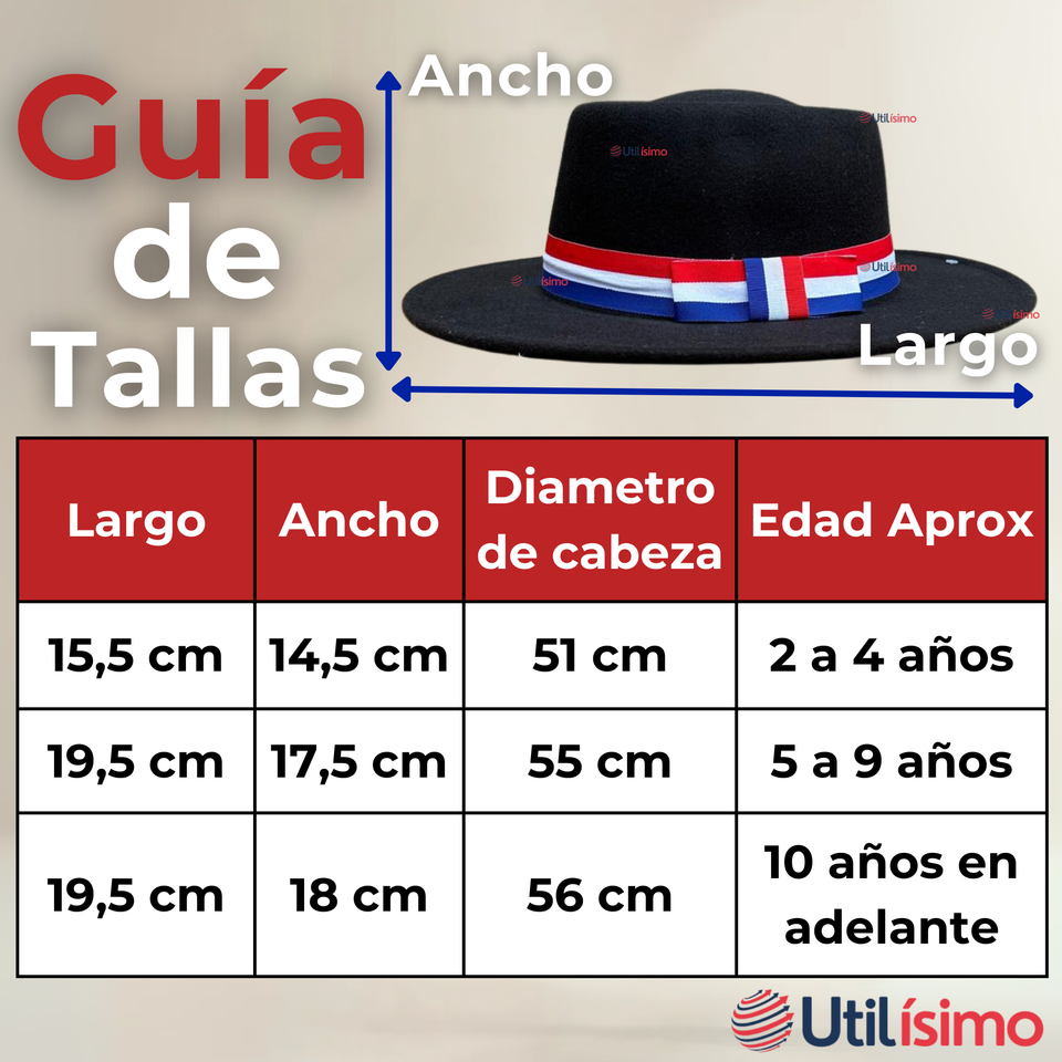 Sombrero Huaso Con Laso Elegante Fiestas Patrias