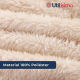 Enterito Conejito Con Capucha Bebe Polar Blanco