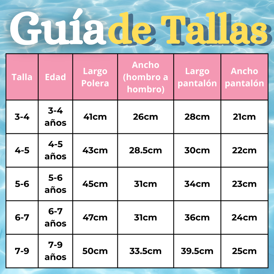 Traje De Baño Manga Larga y Pantalón Corto 2 Piezas Niña de 3 a 9 Años Pink Penguin