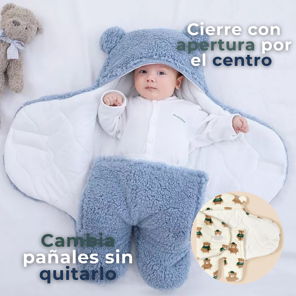 Osito Saco De Bebé Frizado Con Diseños Surtidos 3 a 9 Meses Niño