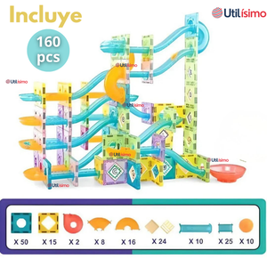 Pista Armable Lego Magnético de 160 Piezas para niños