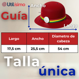 Sombrero Nortino Fiestas Patrias Gorro Niña Baile Danzas Rojo