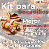 Pack 100 Piezas Brochetas De Bambú Bandera Cóctel 10cm