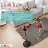 Set De Boxeo Con Rebote y Guantes Niño 12 Piezas Toy Boxing