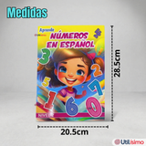 Pack 2 Libros De Aprendizaje Números En Español Educativo Diseños Surtidos