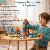 Juego Bloques De Construcción Magnéticos 3D 97 Piezas para Niño o Niña