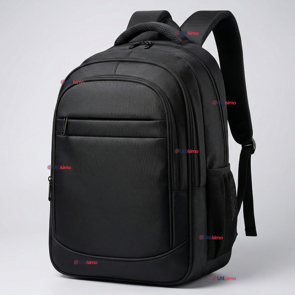 Mochila Multifuncional Ejecutiva Escolar Viaje Cabina Notebook Impermeable Resistente 48cm Negro 25L