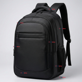Mochila Multifuncional Ejecutiva Escolar Viaje Cabina Notebook Impermeable Resistente 48cm Negro 25L