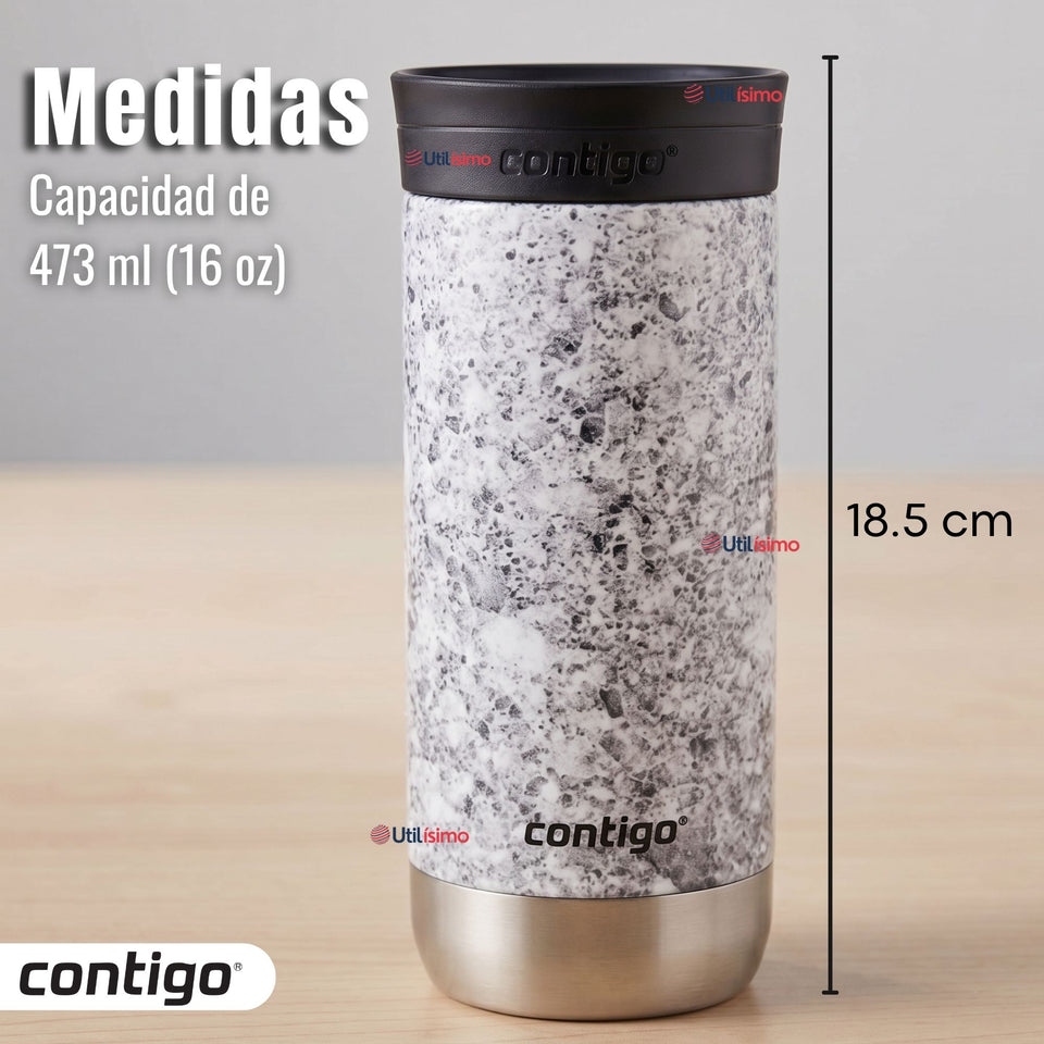Vaso Mug Huron Couture Specked Slate Vaso Térmico 473 Ml Contigo