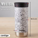 Vaso Mug Huron Couture Specked Slate Vaso Térmico 473 Ml Contigo