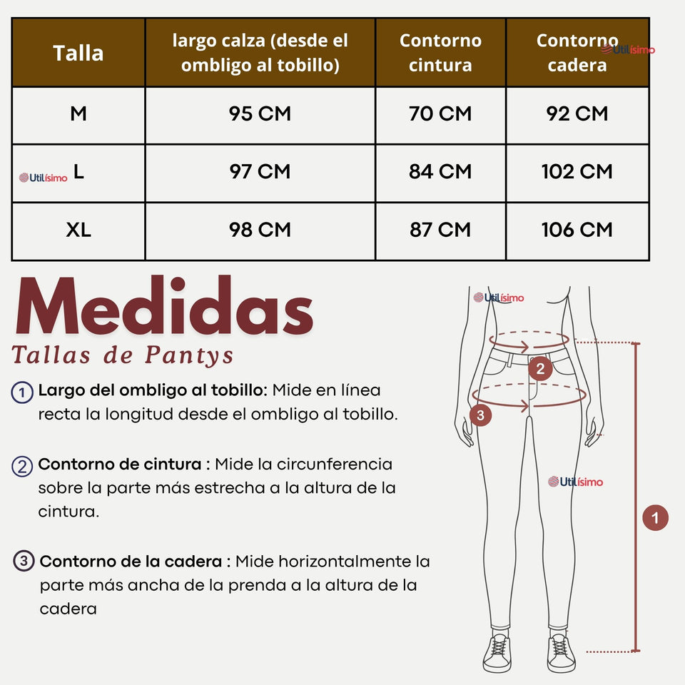 Calza Acanalada Cotelé Polar Con Chiporro Térmica Mujer Elásticada Café